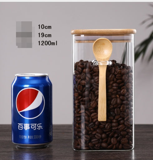 Sealed Jar Household Transparent Glass Storage Jar