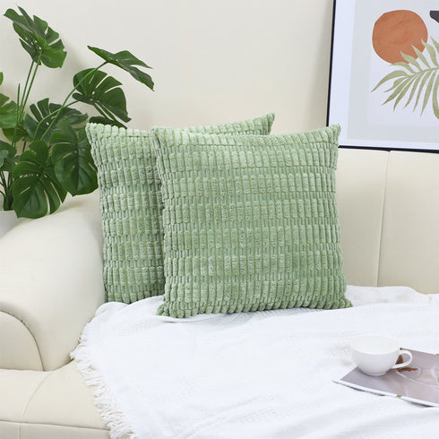 Corduroy Decorative Throw Pillow Covers Soft Boho Striped  Modern Farmhouse Christmas Home Decor For Sofa Living Room Couch Bed