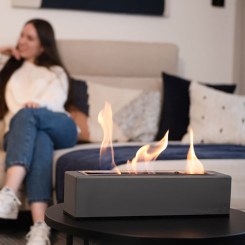 Desktop Fire Pit Strip Square Heating Stove