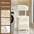 Household Toilet Laundry Baskets Double-layer Large Capacity Foldable Laundry Basket