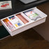 Under Desk Invisible Transparent Drawer Storage Box Desktop Stationery Organizer