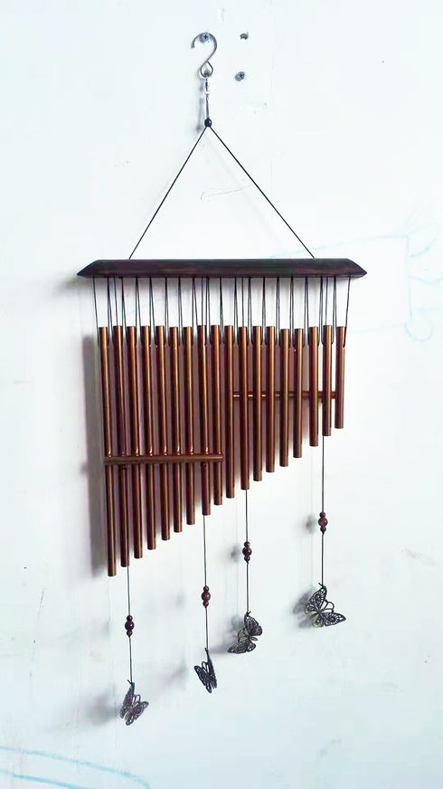 Solid wood metal aluminum pipe wind chime