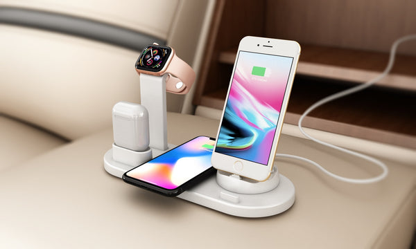 4 In 1 Wireless Charger Fast Charging Pad Stand
