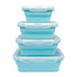Silicone Lunch Box Foldable Microwave Oven Silicone Lunch Box Storage Box