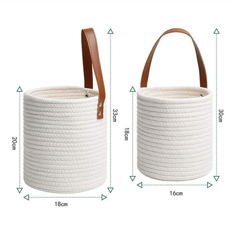Imitation Rattan Wall Hanging Handmade Woven Hanging Basket