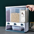 Food Storage Box Plastic Clear Container Wall-mounted Grain Storage Box for Whole Grains Kitchen Storage Container