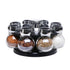 Rotary Seasoning Storage Spice Bottle Rack Kitchen Salt and Pepper Cruet Condiment Set Containers for Spices