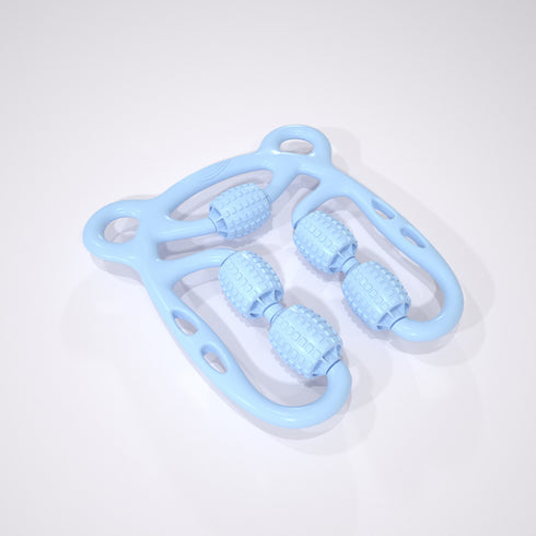 U Shape Trigger Point Massage Roller Full Body Massage Tool Arm Tool Arm  Arm Leg Neck Muscle Massager 4 Wheels Fitness Device For Sports