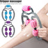 U Shape Trigger Point Massage Roller Full Body Massage Tool Arm Tool Arm  Arm Leg Neck Muscle Massager 4 Wheels Fitness Device For Sports