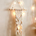 Wall hanging braided rope hanging basket