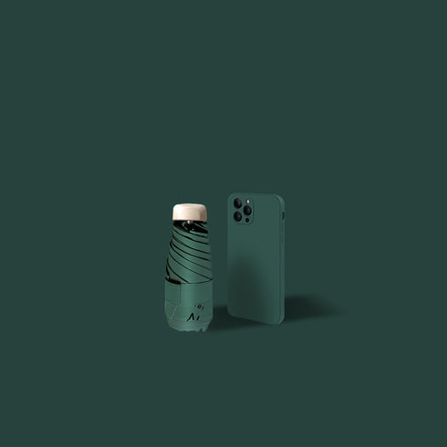 Sun Umbrella Female Sunscreen Anti Ultraviolet Compact Portable Folding 50 Off Pocket Capsule Sun And Rain Umbrella Dual-use Umbrella