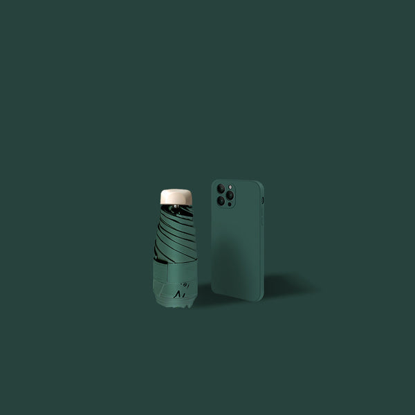 Sun Umbrella Female Sunscreen Anti Ultraviolet Compact Portable Folding 50 Off Pocket Capsule Sun And Rain Umbrella Dual-use Umbrella