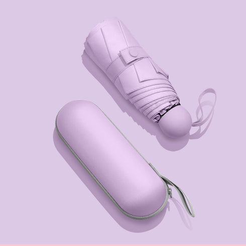 Sun Umbrella Female Sunscreen Anti Ultraviolet Compact Portable Folding 50 Off Pocket Capsule Sun And Rain Umbrella Dual-use Umbrella