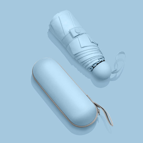 Sun Umbrella Female Sunscreen Anti Ultraviolet Compact Portable Folding 50 Off Pocket Capsule Sun And Rain Umbrella Dual-use Umbrella