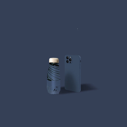 Sun Umbrella Female Sunscreen Anti Ultraviolet Compact Portable Folding 50 Off Pocket Capsule Sun And Rain Umbrella Dual-use Umbrella