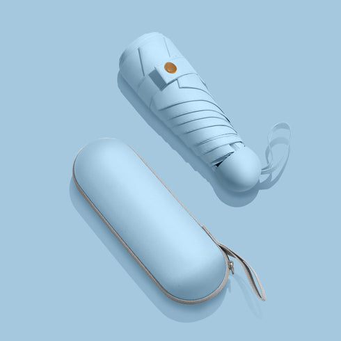 Sun Umbrella Female Sunscreen Anti Ultraviolet Compact Portable Folding 50 Off Pocket Capsule Sun And Rain Umbrella Dual-use Umbrella