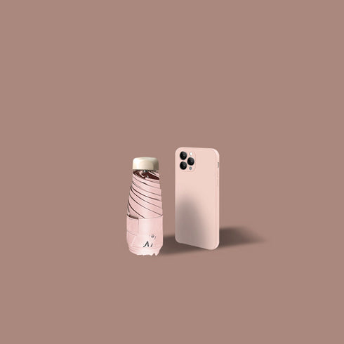 Sun Umbrella Female Sunscreen Anti Ultraviolet Compact Portable Folding 50 Off Pocket Capsule Sun And Rain Umbrella Dual-use Umbrella