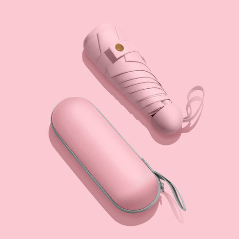 Sun Umbrella Female Sunscreen Anti Ultraviolet Compact Portable Folding 50 Off Pocket Capsule Sun And Rain Umbrella Dual-use Umbrella