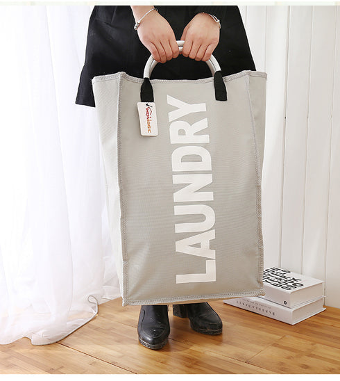 Foldable Fabric Laundry Bag Waterproof Dirty Clothes Hamper
