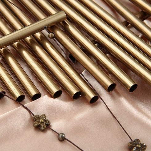 Solid wood metal aluminum pipe wind chime