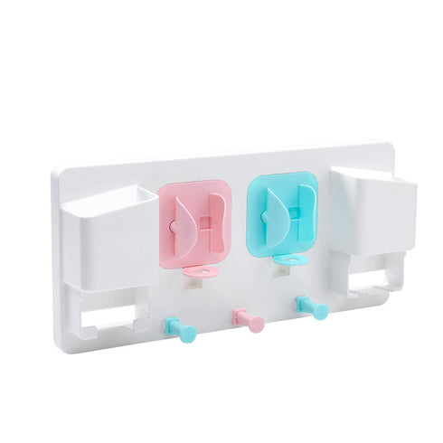 Wall-mounted Two-position Electric Toothbrush Holder With Hook