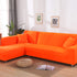 Tight Wrap Sofa Cover Elastic 2 Pieces Sofa Cover with L Style Piece Corner Sofa
