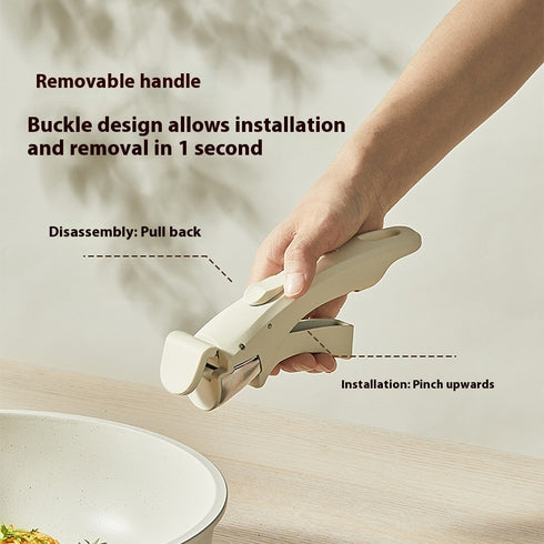 Removable Pot Set Pan Household Handle Separation