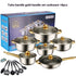Stainless Steel Gold Handle Pot Set Non-stick Pan Stainless Pots Suit