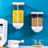 Kitchen Food Storage Easy Press Container Cereal Dispenser Wall Mounted Food Storage Box