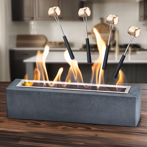 Desktop Fire Pit Strip Square Heating Stove