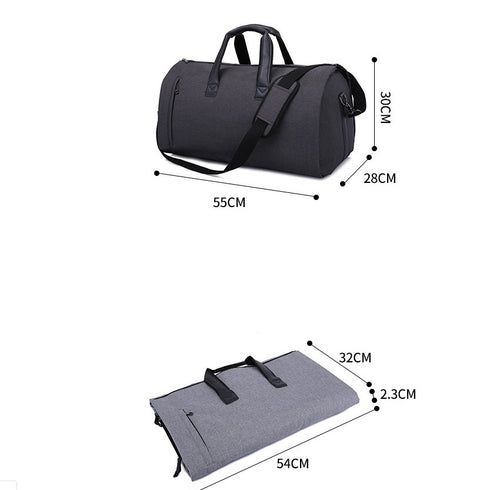 Large-capacity travel Waterproof bag portable cylinder folding suit bag
