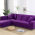 Tight Wrap Sofa Cover Elastic 2 Pieces Sofa Cover with L Style Piece Corner Sofa