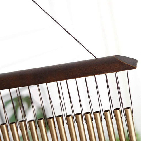 Solid wood metal aluminum pipe wind chime