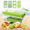 12pcs Multifunctional Vegetable Chopper Handle Food Grate Food Chopper Vegetable Slicer Dicer Cut Kitchen Gadgets