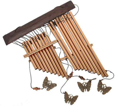 Solid wood metal aluminum pipe wind chime