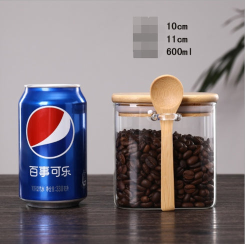 Sealed Jar Household Transparent Glass Storage Jar