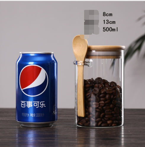 Sealed Jar Household Transparent Glass Storage Jar