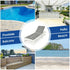 Patio Adjustable Reclining Chair Lounge Chair Chaise For Garden Deck Wheel