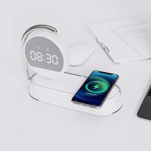 Desktop Clock Alarm Wireless Charging