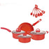 13 Pieces Pot Set Non-stick Pan Soup Omelette Ceramic Coating Pot Set
