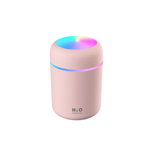 Cool Mist Humidifier, 300ml Mini Portable Humidifier With Multicolor LED Night Light, 2 Mist Mode And Auto Shut-Off, Personal Desktop Aroma Diffuser For Home Office