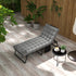 Outsunny Outdoor Chaise, Adjustable Folding Chaise Lounge With 4-Position Backrest, Magazine Pocket, Removable Head Pillow, Sun Bathing Lounger Chair For Patio, Beach, Gray