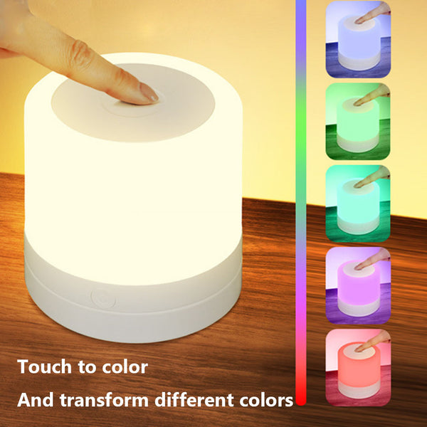 Creative Touch Colorful Led Atmosphere Light Bedroom Charging Induction Bedside Lamp