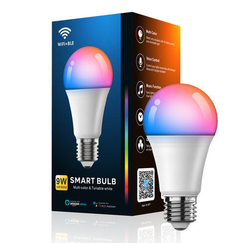 Smart Wifi Bluetooth Dimming And Color-changing Bulb