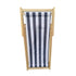 Populus Wood Sling Chair Blue Stripe Broad Blue Stripe Dark Blue Folding Chaise Lounge Chair