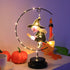 Led Halloween Wrought Iron Witch Modeling Lamp Atmosphere Decorative Lamp
