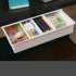 Under Desk Invisible Transparent Drawer Storage Box Desktop Stationery Organizer