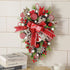 Christmas Wreath Candy Upside Down Tree Garland Artificial Xmas Ornament Hpme Porch Window Door Wall Hanging Decoration