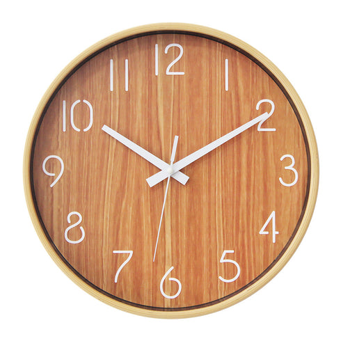 Wooden Wall Clock Japanese Simple Modern