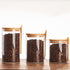 Wood Spoon Glass Storage Tank Set Food Storage